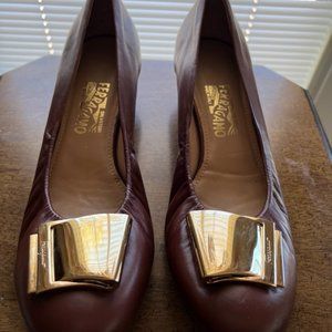Ladies Ferragamo wedge shoes